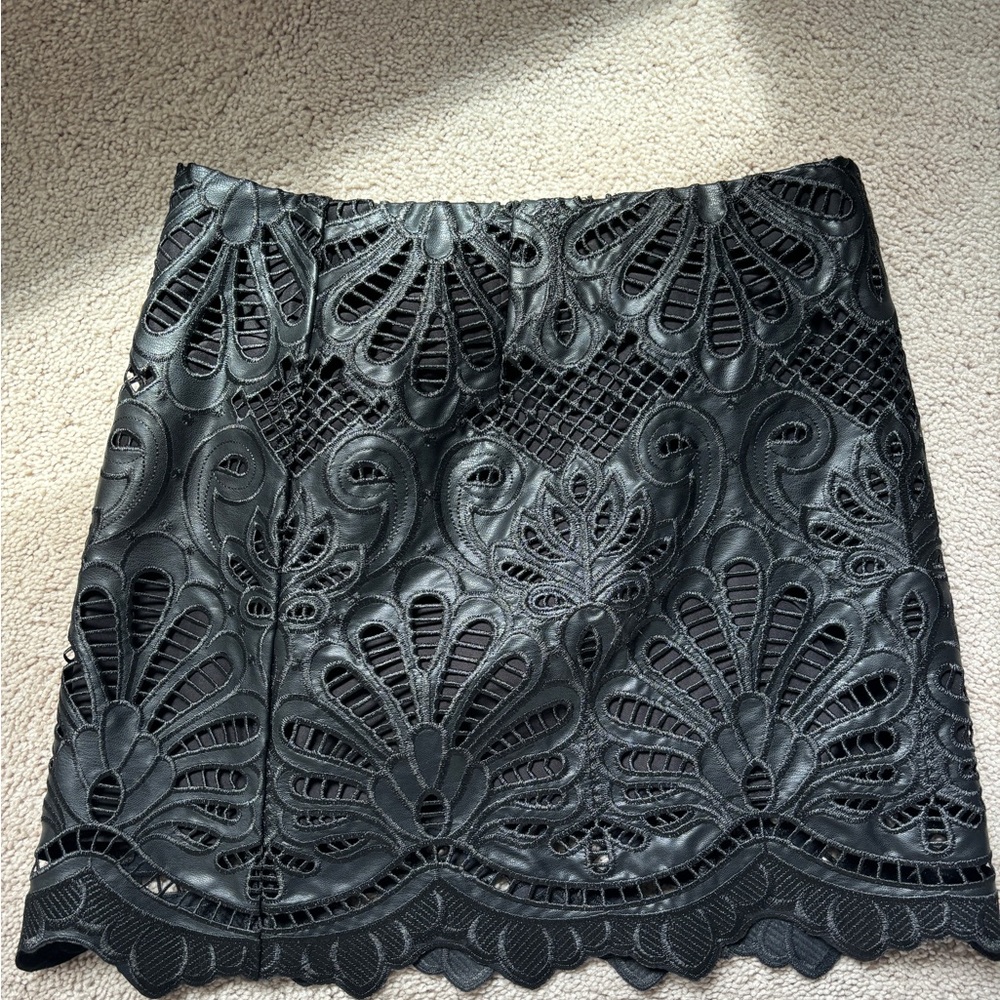 H&M Faux leather skirt